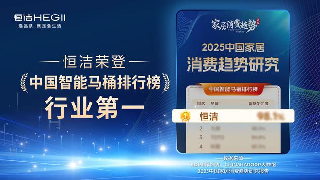 洁稳居“中国智能马桶排行榜”第一AG真人平台实力领航再登榜首！恒(图8)